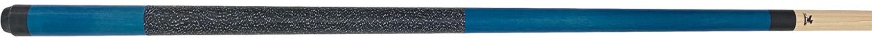  SP02 English Blue Stain 2 Piece Cue w/Linen Wrap & Maple Shaft